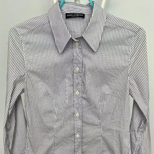 Dolce & Gabbana -Shirt - Size IT 40 - Light grey stripes   - EUC